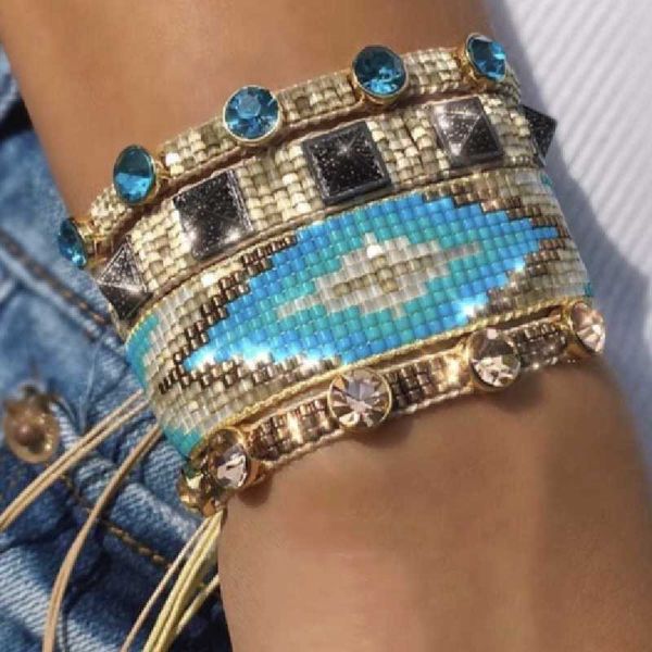 pretty bead fashion miyuki beaded bracelet for women bileklik pulseras mujer handmade woven charm bracelets female jewelry gift, Golden;silver
pretty bead fashion miyuki beaded bracelet for women bileklik pulseras mujer handmade woven charm bracelets female jewelry gift, Golden;silver