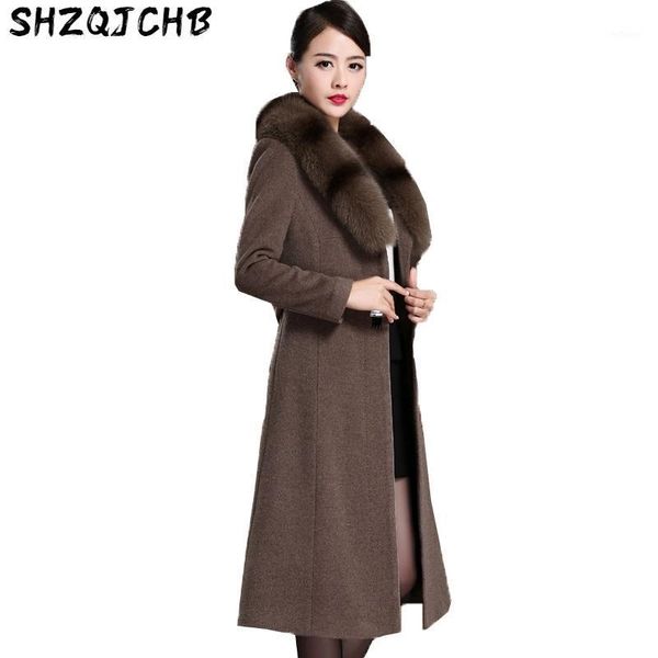 autumn winter women wool coat super quality natural fur collar female cashmere long coats plus size 5xl lx208 women's & blends, Black
autumn winter women wool coat super quality natural fur collar female cashmere long coats plus size 5xl lx208 women's & blends, Black