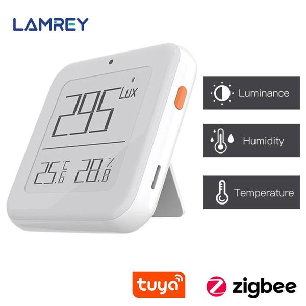 smart home control tuya zigbee bluetooth brightness thermometer light sensitive temperature and humidity detector with battery life
smart home control tuya zigbee bluetooth brightness thermometer light sensitive temperature and humidity detector with battery life