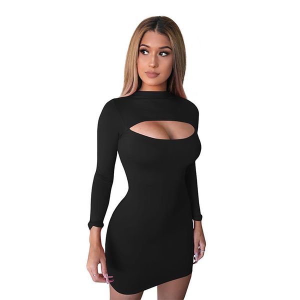 womens dress spring and summer full hollow long sleeved empire european american nightclub zipper slim, Black;gray
womens dress spring and summer full hollow long sleeved empire european american nightclub zipper slim, Black;gray