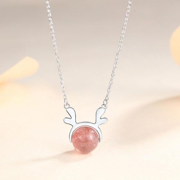 % 925 sterling silver necklace for women girl wedding party jewelry charming pink strawberry stone wholesale chains
% 925 sterling silver necklace for women girl wedding party jewelry charming pink strawberry stone wholesale chains