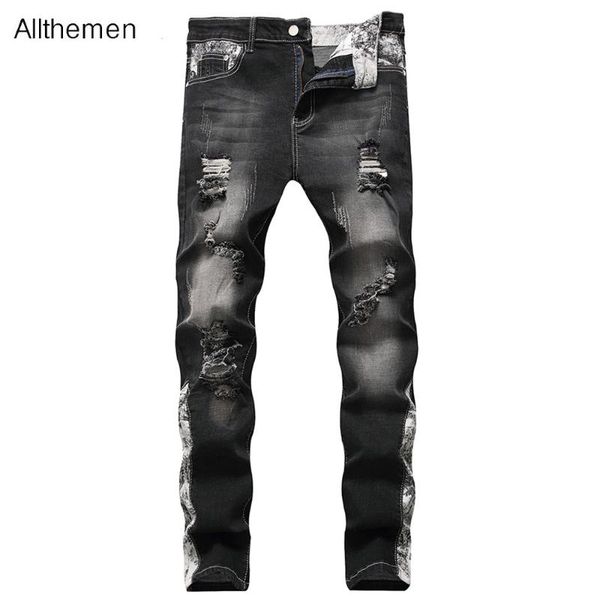 allthemen men pants men's ripped jeans fashion streetwear beggar causal youth favourite trousers super star same style, Blue
allthemen men pants men's ripped jeans fashion streetwear beggar causal youth favourite trousers super star same style, Blue