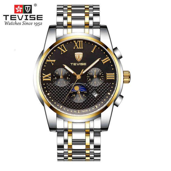 business tevise luxury shang brand automatic mechanical watches men casual waterproof relogio masculino + box, Slivery;brown
business tevise luxury shang brand automatic mechanical watches men casual waterproof relogio masculino + box, Slivery;brown