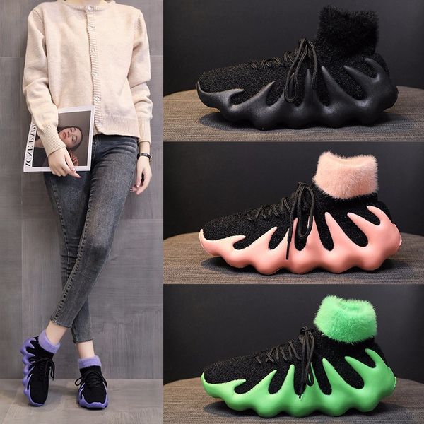 flying woven socks shoes women's winter new korean fashion leisure thick bottom plush warm shoes, Black
flying woven socks shoes women's winter new korean fashion leisure thick bottom plush warm shoes, Black