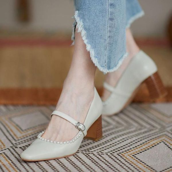dress shoes square toe elegant platform high heel women's spring 2021 shallow mouth pearl buckle mary jane, Black
dress shoes square toe elegant platform high heel women's spring 2021 shallow mouth pearl buckle mary jane, Black