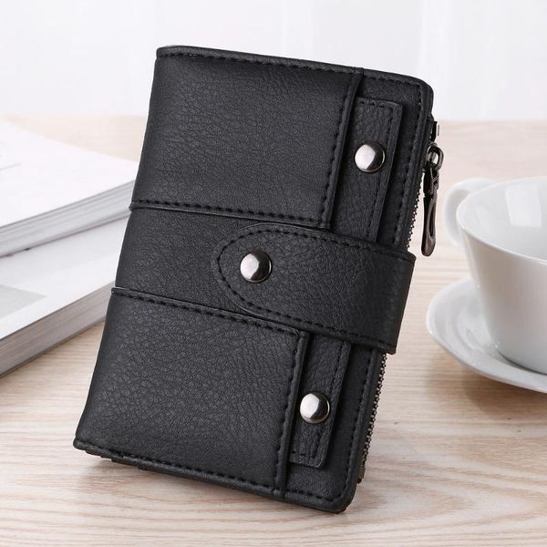 ladies retro cow leather rivet short wallet coin purse card holder fashion men's handbag wallets1, Red;black
ladies retro cow leather rivet short wallet coin purse card holder fashion men's handbag wallets1, Red;black