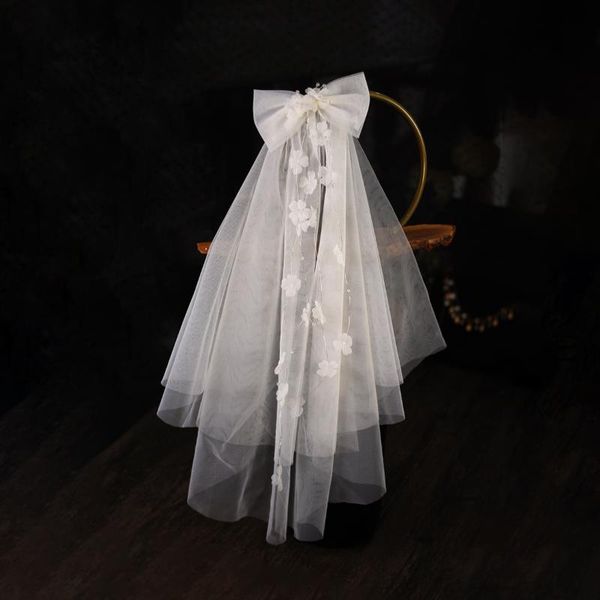 bridal veils elegant cute elbow length veil breathable mesh organza bow handmade flowers beads headdress for wedding party travel v668, Black
bridal veils elegant cute elbow length veil breathable mesh organza bow handmade flowers beads headdress for wedding party travel v668, Black