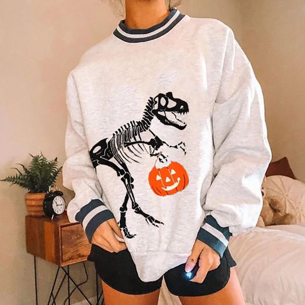 women's hoodies & sweatshirts skull halloween dinosaur pumpkin imprint crewneck casual female sweatshirt released fashion hoodie plus s, Black
women's hoodies & sweatshirts skull halloween dinosaur pumpkin imprint crewneck casual female sweatshirt released fashion hoodie plus s, Black