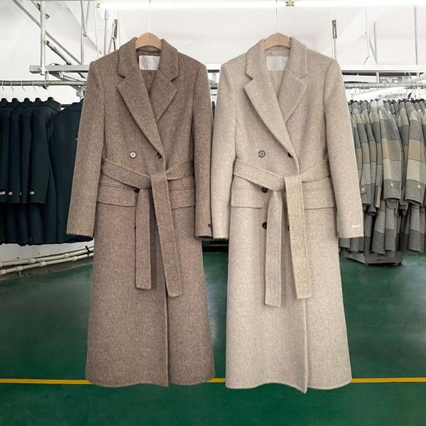 women's wool & blends spot south korea orders 100% overcoat dalian clothing factory double hand sewing cloth, Black
women's wool & blends spot south korea orders 100% overcoat dalian clothing factory double hand sewing cloth, Black