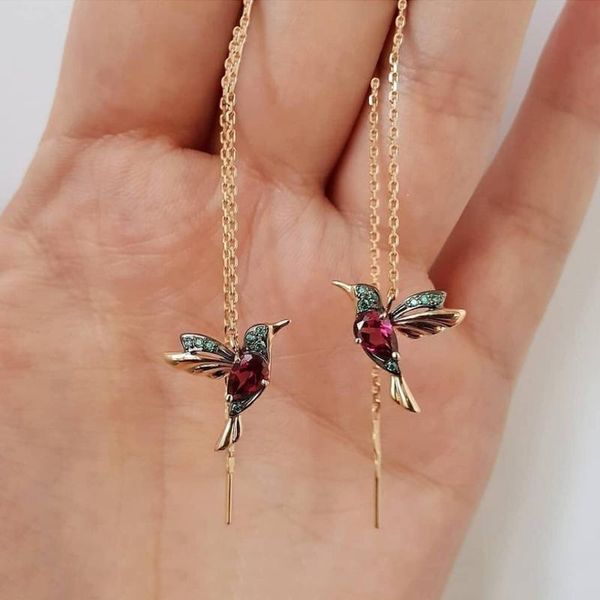 hoop & huggie 2pcs fashion little bird drop long hanging earrings for women elegant girl tassel earring stylish jewelry personality gift, Golden;silver
hoop & huggie 2pcs fashion little bird drop long hanging earrings for women elegant girl tassel earring stylish jewelry personality gift, Golden;silver