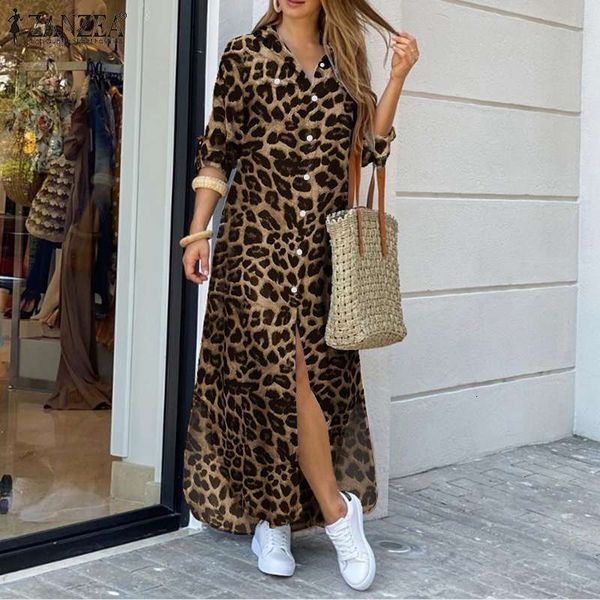 women's blouses & shirts leopard dresses female lapel long vestidos womens autumn fashion shirt dress casual vintage zanzea party, White
women's blouses & shirts leopard dresses female lapel long vestidos womens autumn fashion shirt dress casual vintage zanzea party, White