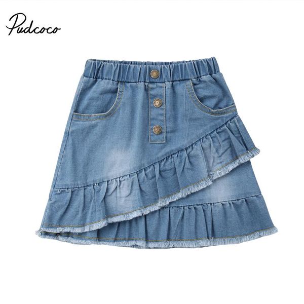 pudcoco 2021 fashion infant child summer toddler kids girls blue denim mini skirt short ruffled jeans 1-6y skirts
pudcoco 2021 fashion infant child summer toddler kids girls blue denim mini skirt short ruffled jeans 1-6y skirts