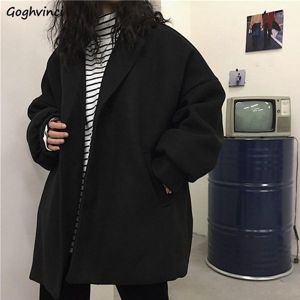 women's wool & blends womens coat black solid casual thicken plus velvet korean style couple loose leisure female harajuku trendy simpl
women's wool & blends womens coat black solid casual thicken plus velvet korean style couple loose leisure female harajuku trendy simpl