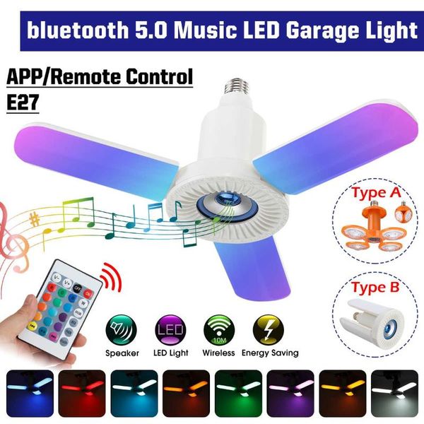 bulbs e27 app control foldable led light lamp rgb bluetooth 5.0 built-in speaker 6500k blade lights for living room garage
bulbs e27 app control foldable led light lamp rgb bluetooth 5.0 built-in speaker 6500k blade lights for living room garage