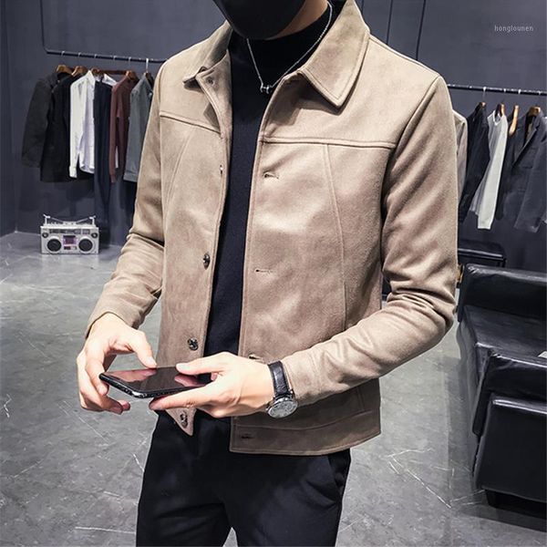 men's jackets 2021 spring autumn men fashion korean style loose sportswear suede baseball male solid plus size 4xl coats s187, Black;brown
men's jackets 2021 spring autumn men fashion korean style loose sportswear suede baseball male solid plus size 4xl coats s187, Black;brown
