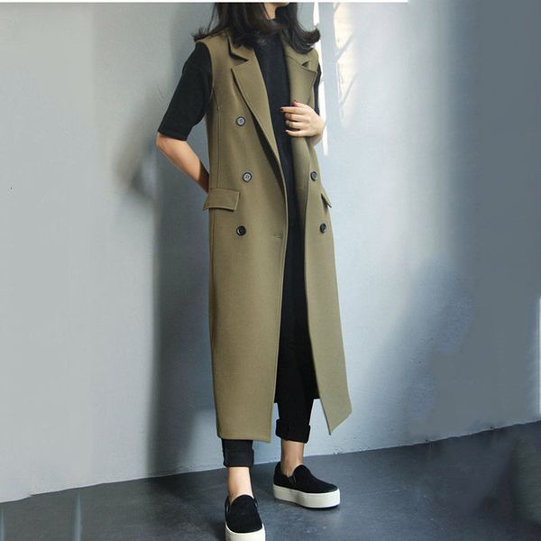 female spring and autumn jacket mid-length wool vest all-match fashion suit suit-less collar sweater trend y467 kw9j, Black;brown
female spring and autumn jacket mid-length wool vest all-match fashion suit suit-less collar sweater trend y467 kw9j, Black;brown