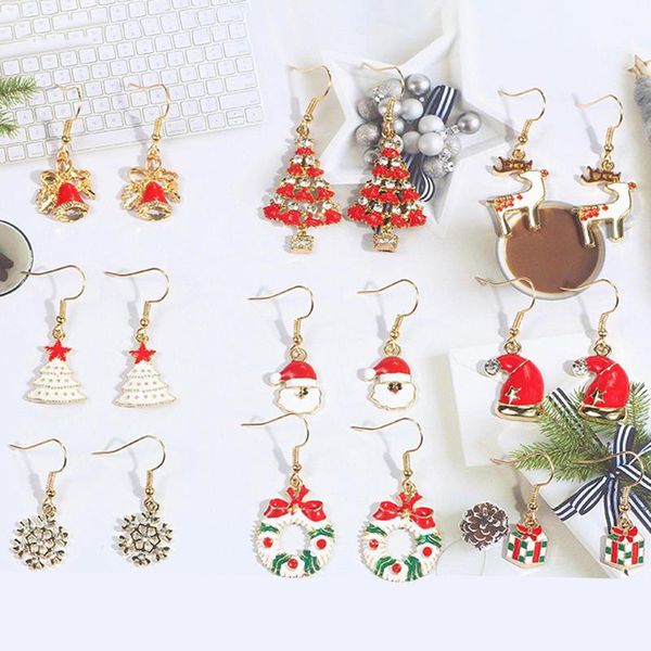 pairs christmas tree snowflake earrings antelope santa claus boots set pendant xmas jewelry gifts hoop & huggie, Golden;silver
pairs christmas tree snowflake earrings antelope santa claus boots set pendant xmas jewelry gifts hoop & huggie, Golden;silver