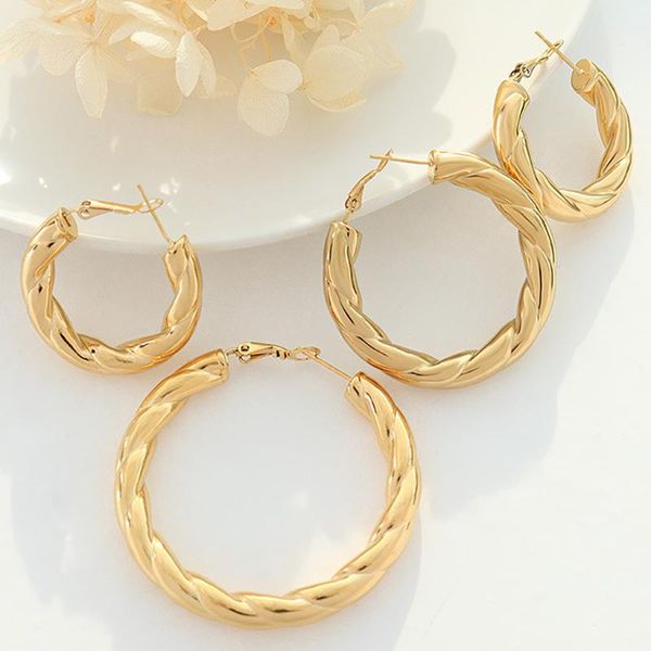 hoop & huggie cool simple threaded hollow tube earrings for women teen titanium steel fashion jewelry statement accessories kolczyki wholesa, Golden;silver
hoop & huggie cool simple threaded hollow tube earrings for women teen titanium steel fashion jewelry statement accessories kolczyki wholesa, Golden;silver
