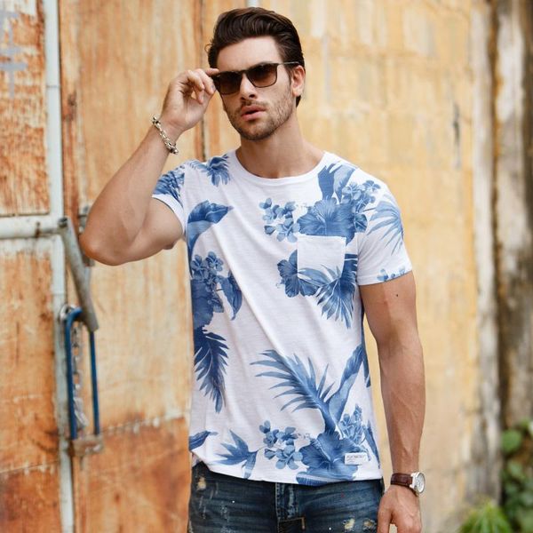 summer men's short sleeve t-shirt 100% cotton o-neck holiday breathable plant floral print fashion slim men tees c130 t-shirts, White;black
summer men's short sleeve t-shirt 100% cotton o-neck holiday breathable plant floral print fashion slim men tees c130 t-shirts, White;black