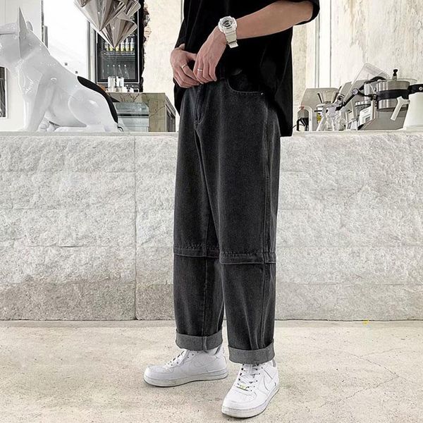 men's jeans summer retro ankle -length casual male korean student loose zipper detachable wide-leg trousers, Blue
men's jeans summer retro ankle -length casual male korean student loose zipper detachable wide-leg trousers, Blue
