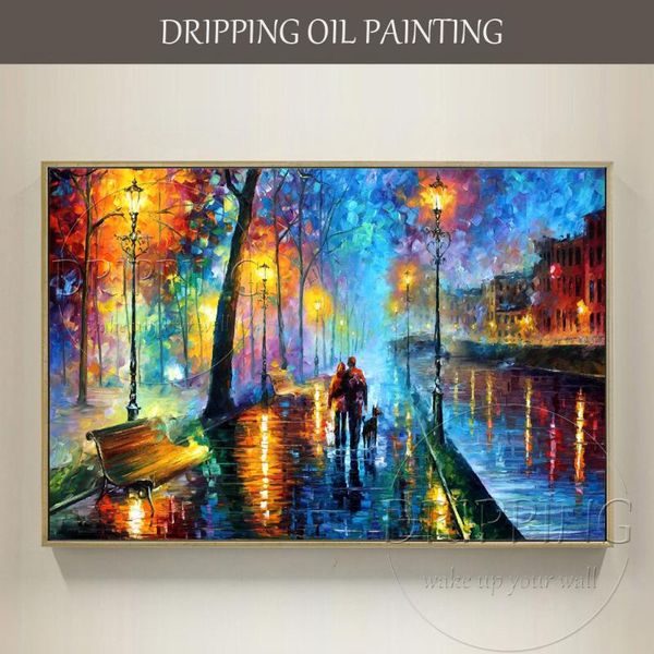 paintings bright colors wonder landscape lover and dog walking oil painting abstract family acrylic knife for living room decor
paintings bright colors wonder landscape lover and dog walking oil painting abstract family acrylic knife for living room decor