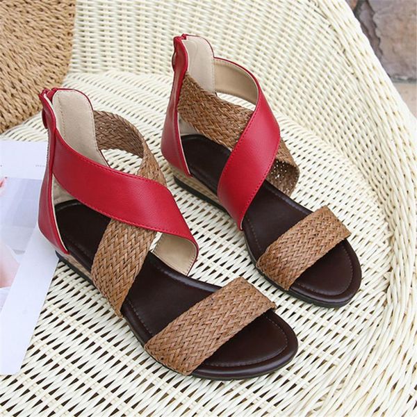 ladies shoes vintage sandals boho woven casual anti-slip for women summer beach fs99, Black
ladies shoes vintage sandals boho woven casual anti-slip for women summer beach fs99, Black