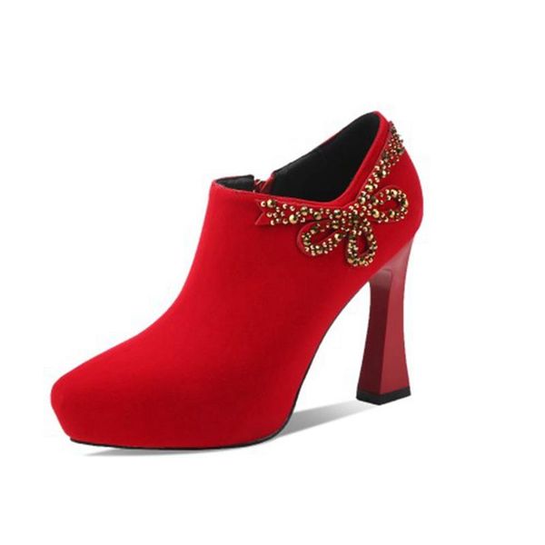 dress shoes spring autumn zip high heel women pumps platform ankle boots lady quality comfortable work party wedding shoesh-6, Black
dress shoes spring autumn zip high heel women pumps platform ankle boots lady quality comfortable work party wedding shoesh-6, Black