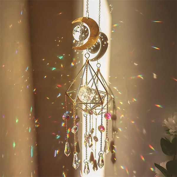 garden decorations moon shine crystal hanging prism ornament wind chimes home patio porch decoration chime pendant metal frame
garden decorations moon shine crystal hanging prism ornament wind chimes home patio porch decoration chime pendant metal frame