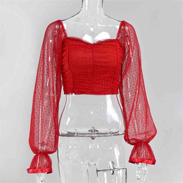 omsj polka dot blouse women mesh shirts pink sweetheart neckline lantern sleeve ruched white blusas vintage shirt 210517
omsj polka dot blouse women mesh shirts pink sweetheart neckline lantern sleeve ruched white blusas vintage shirt 210517