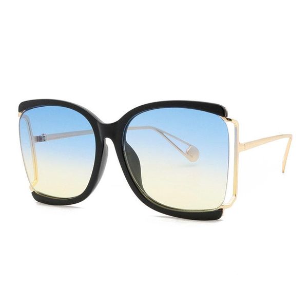 vintage oversized half frame sunglasses women men luxury square sun glasses female fashion shades gradient uv400, White;black
vintage oversized half frame sunglasses women men luxury square sun glasses female fashion shades gradient uv400, White;black