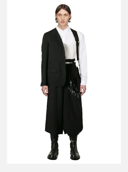 men's suits & blazers spring collars solid color irregular asymmetrical half design fashion personality off-the-shoulder casual suit, White;black
men's suits & blazers spring collars solid color irregular asymmetrical half design fashion personality off-the-shoulder casual suit, White;black