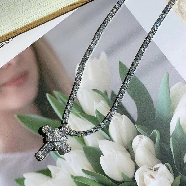 karopel fashion hip hop cross pendant necklace for wome men with iced out bling tennis chain necklaces jewelry gift chains, Silver
karopel fashion hip hop cross pendant necklace for wome men with iced out bling tennis chain necklaces jewelry gift chains, Silver
