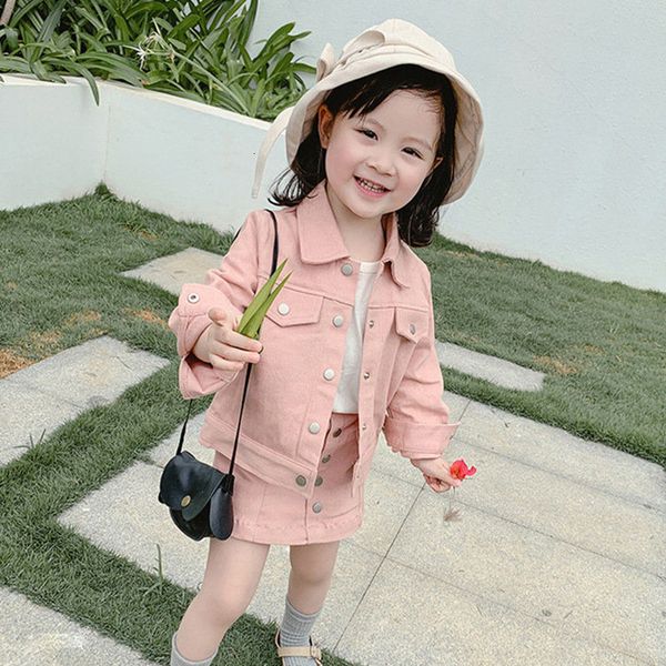 children's suit baby girl pink clothes set cotton infant toddler girls jean jacket+denim skirt 2pcs spring fall long sleeve clothing se, White
children's suit baby girl pink clothes set cotton infant toddler girls jean jacket+denim skirt 2pcs spring fall long sleeve clothing se, White