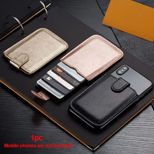 card holders phone back portable pu leather pocket cards organizer sticker bag holder adhesive wallet storage #734, Brown;gray
card holders phone back portable pu leather pocket cards organizer sticker bag holder adhesive wallet storage #734, Brown;gray