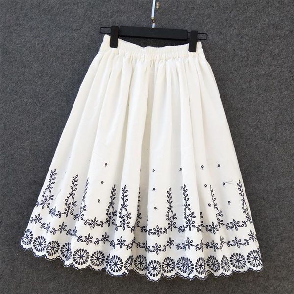 mori girl summer fall white womens skirts princess high waist cotton linen delicate floral embroidery hollow out chic, Black
mori girl summer fall white womens skirts princess high waist cotton linen delicate floral embroidery hollow out chic, Black
