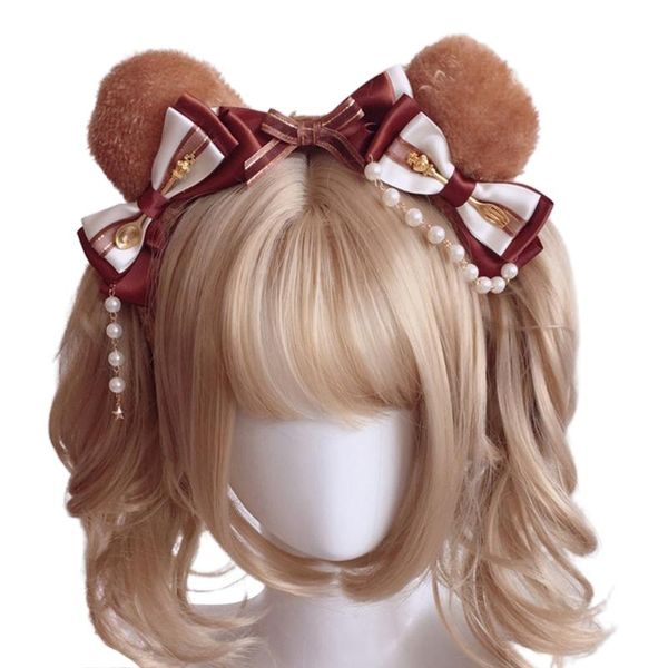 other event & party supplies sweet lolita plush bear ears headband kawaii bowknot faux pearl chain hair hoop anime maid cosplay accessory
other event & party supplies sweet lolita plush bear ears headband kawaii bowknot faux pearl chain hair hoop anime maid cosplay accessory