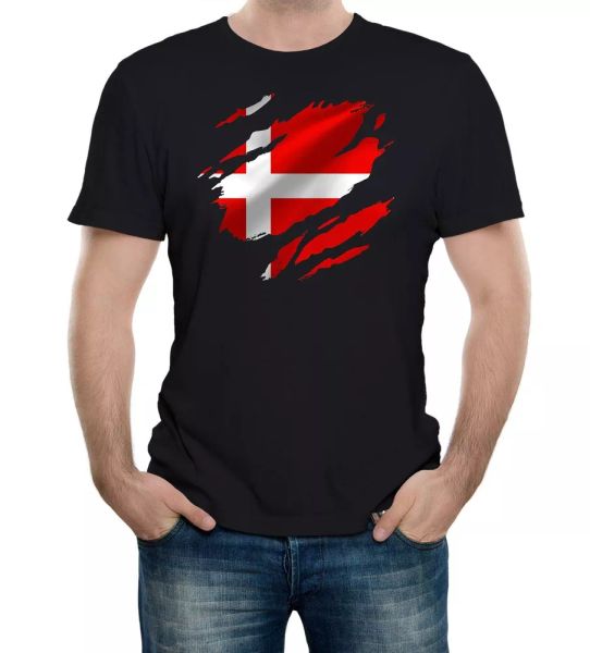 torn denmark flag men's t-shirt danish copenhagen country national football, White;black
torn denmark flag men's t-shirt danish copenhagen country national football, White;black