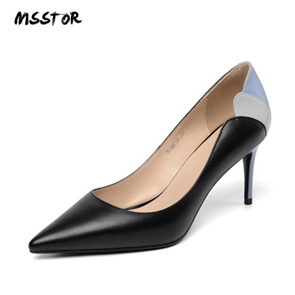 dress shoes msstor mixed colors ladies with heels autumn spring cow leather high pumps pointed toe stiletto fashion black
dress shoes msstor mixed colors ladies with heels autumn spring cow leather high pumps pointed toe stiletto fashion black
