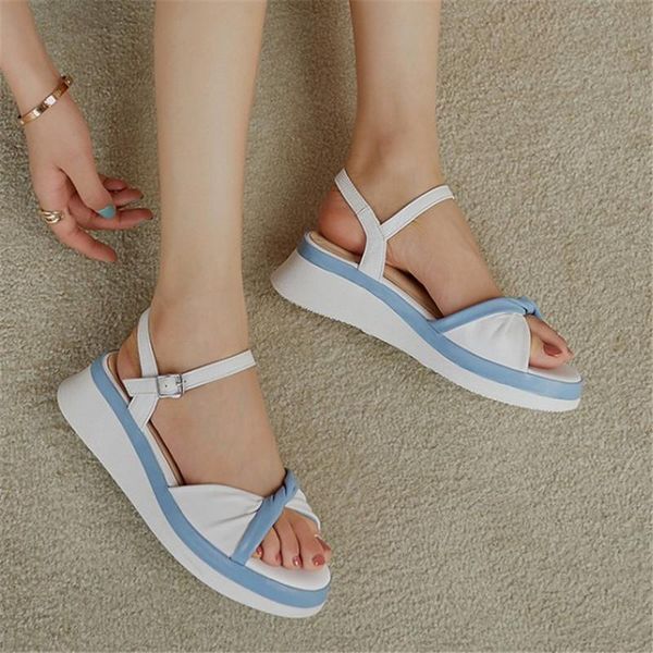 dress shoes pxelena sweet casual comfort flat platform sandals lady genuine leather women knot mixed color 2021 summer footwear white, Black
dress shoes pxelena sweet casual comfort flat platform sandals lady genuine leather women knot mixed color 2021 summer footwear white, Black