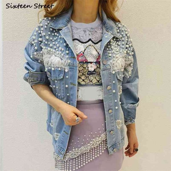 pearls embellished denim jacket for women light blue vintage jacket coat bead embroidery autumn winter outwear 210817, Black;brown
pearls embellished denim jacket for women light blue vintage jacket coat bead embroidery autumn winter outwear 210817, Black;brown