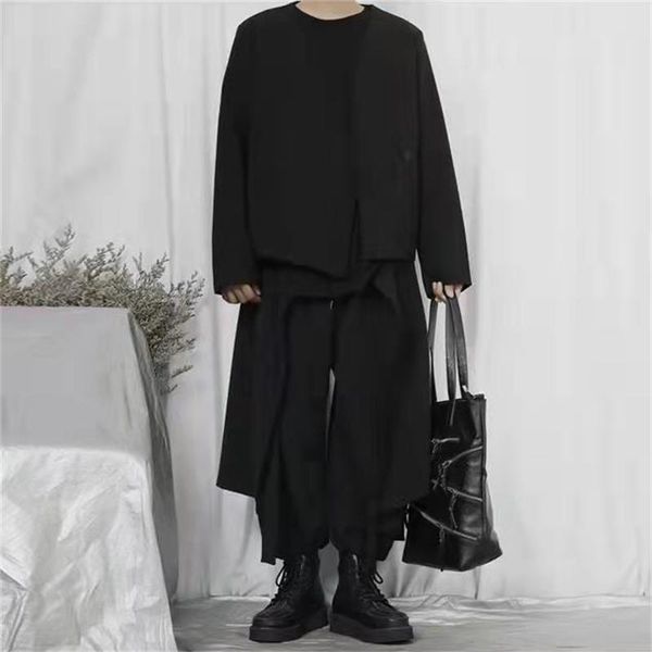 men's suits & blazers small suit coat 2021 autumn large solid color leisure youth trend niche v-neck loose edging, White;black
men's suits & blazers small suit coat 2021 autumn large solid color leisure youth trend niche v-neck loose edging, White;black