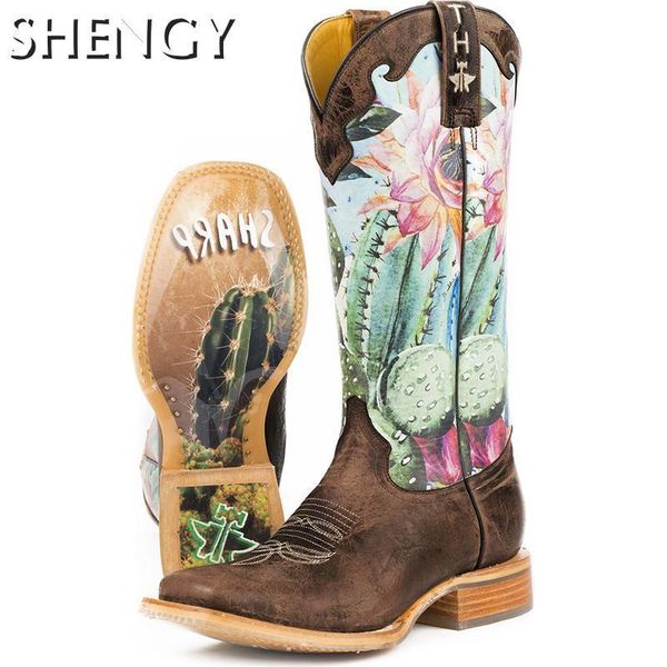 boots autumn women mid calf flower print patchwork mixed color women's shoes slip on beautiful party retro western, Black
boots autumn women mid calf flower print patchwork mixed color women's shoes slip on beautiful party retro western, Black