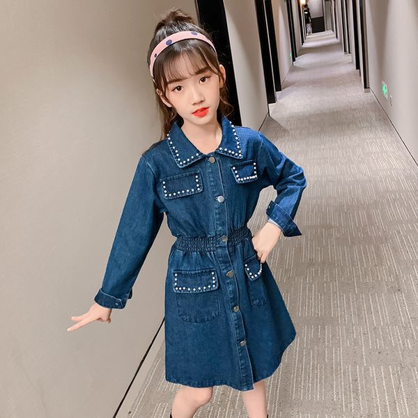 girls denim dress pearls girl child dress spring autumn dress for kids casual style girls costumes kids 6 8 10 12 14, Red;yellow
girls denim dress pearls girl child dress spring autumn dress for kids casual style girls costumes kids 6 8 10 12 14, Red;yellow