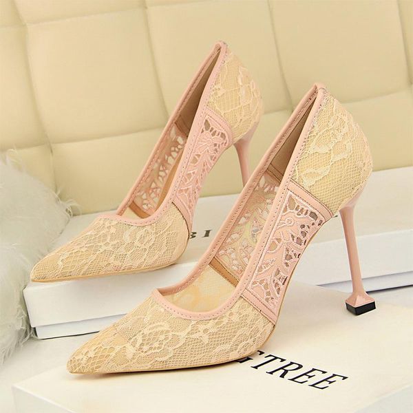 dress shoes lace women pumps female shoe on heels 10cm ladies stiletto pointed toe hollow high heel for wedding, Black
dress shoes lace women pumps female shoe on heels 10cm ladies stiletto pointed toe hollow high heel for wedding, Black