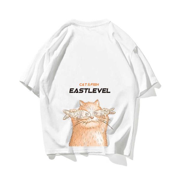 creative lazy cat & fish hip hop oversize t shirt men streetwear harajuku tshirt short sleeve cotton loose hiphop t-shirt summer 210603, White;black
creative lazy cat & fish hip hop oversize t shirt men streetwear harajuku tshirt short sleeve cotton loose hiphop t-shirt summer 210603, White;black