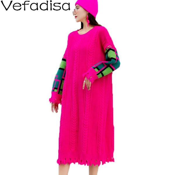 vefadisa black striped sweater dress 2021 autumn winter thick tassel knitted plus size pullover qyf4404 women's sweaters, White;black
vefadisa black striped sweater dress 2021 autumn winter thick tassel knitted plus size pullover qyf4404 women's sweaters, White;black