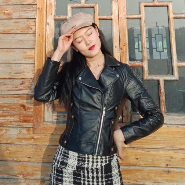 women's leather & faux wholesale england style locomotive jacket female great quality embroidery retro ins fashion jackets wq1724, Black
women's leather & faux wholesale england style locomotive jacket female great quality embroidery retro ins fashion jackets wq1724, Black
