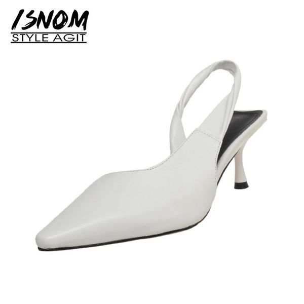 women stiletto high heels sandals genuine leather summer slingback pointed toe ladies cozy shoes, Black
women stiletto high heels sandals genuine leather summer slingback pointed toe ladies cozy shoes, Black
