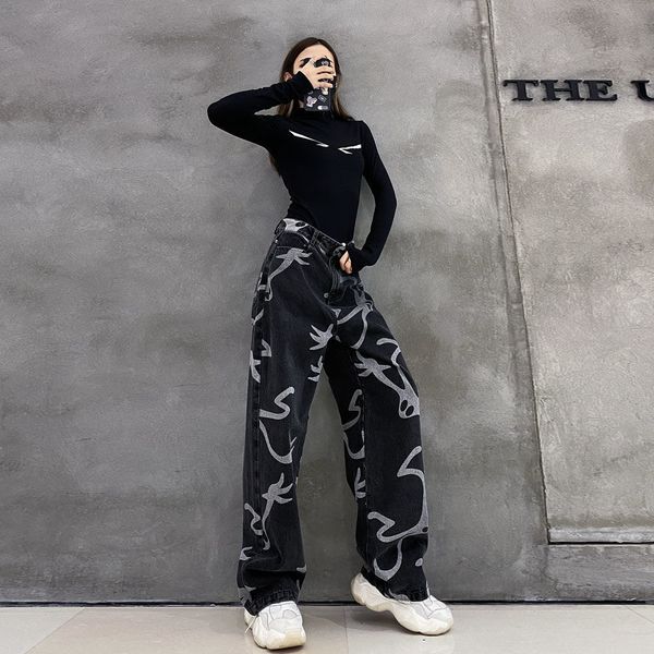 women's jeans women's korean streetwear harajuku style trousers loose straight wide-leg pants trendy clothing jeans woman, Blue
women's jeans women's korean streetwear harajuku style trousers loose straight wide-leg pants trendy clothing jeans woman, Blue