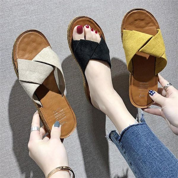 slippers women summer suede flat woman fashion comfort outside slides sandals beach flip flops platform pantufa, Black
slippers women summer suede flat woman fashion comfort outside slides sandals beach flip flops platform pantufa, Black